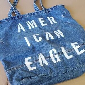 American Eagle Denim Tote Bag